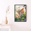 (40*60cm)Cat with Umbrella - Full Round Drill Diamond Painting