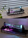 Original IV18 fluorescent tube clock art creative technology sense ornaments table set simulated Nixie tube cyberpunk