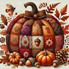 (Multi-Style) Stitching Pumpkin-14CT Counted Cross Stitch 40*40cm/15.75*15.75in