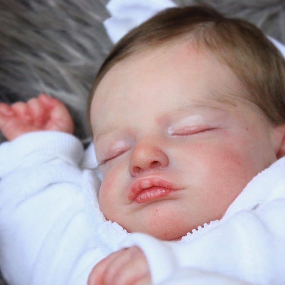 20" Handmade Lifelike Sleeping Lovely Reborn Toddler Baby Girl Eileen,Best New Year's Gift By Rbgdoll® with “Heartbeat” and Sound