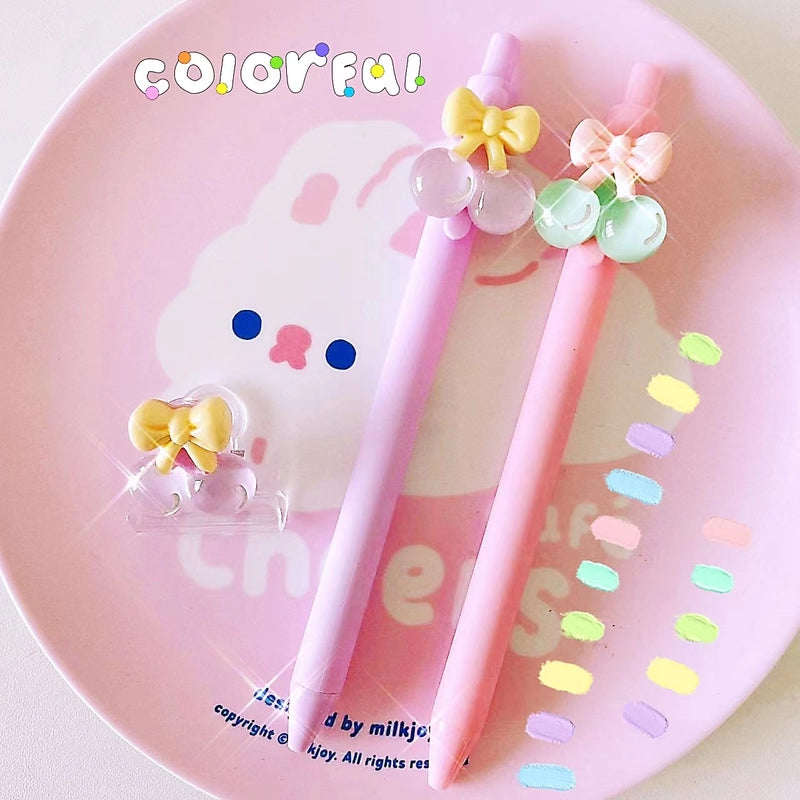 1 Piece Cherry School Graduation Plastic Casual Cute Classic Style Ballpoint Pen