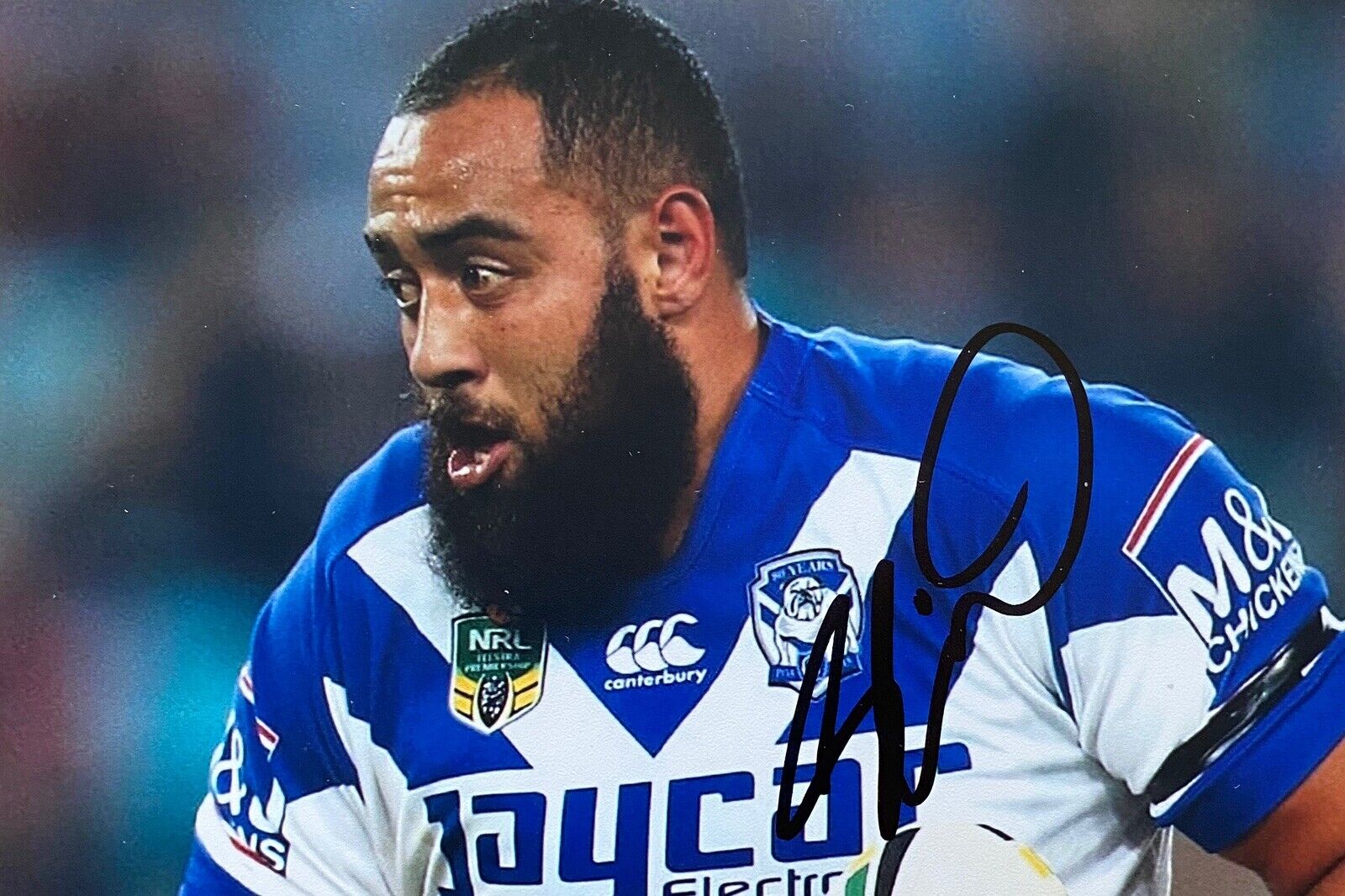 Sam Kasiano Genuine Hand Signed 6X4 Photo Poster painting - Canterbury Bulldogs 7