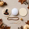 Halloween Embroidery Ornament Kit &ndash; DIY Hanging Ornaments with Jingle Bells (Set of 12,Beginner-Friendly) tapestrymarket