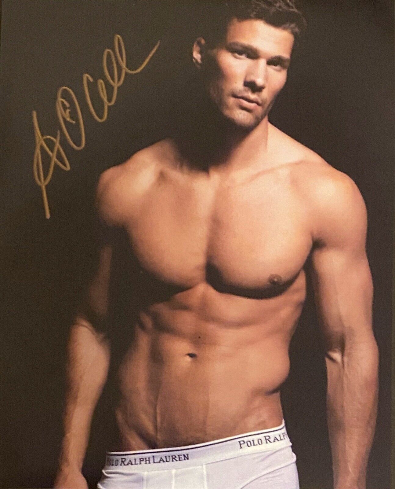 Aaron O'Connell Autograph Signed 8x10 Color Photo Poster painting Male Model Sexy