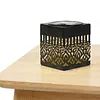 Solar Powered Deck Step Stair Lights Mandalas Theme Waterproof Fence Light Decorative Mandalas Lights for Garden Post Patio Backyard Yard Decor