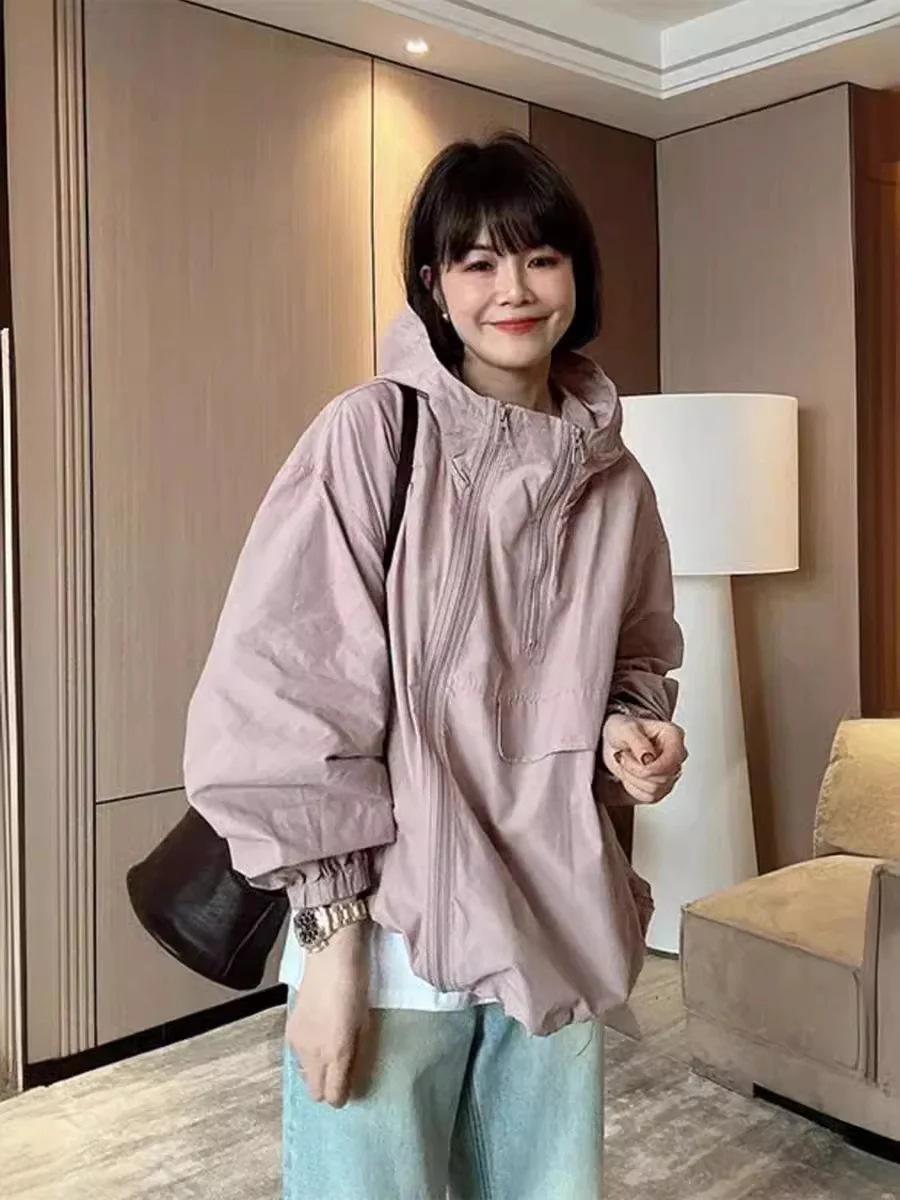 Toloer Charge Coat Female Thin Spring And Summer 2024 New Korean Version Loose Temperament Senior Sense Small Jacket-Outfit Ideas