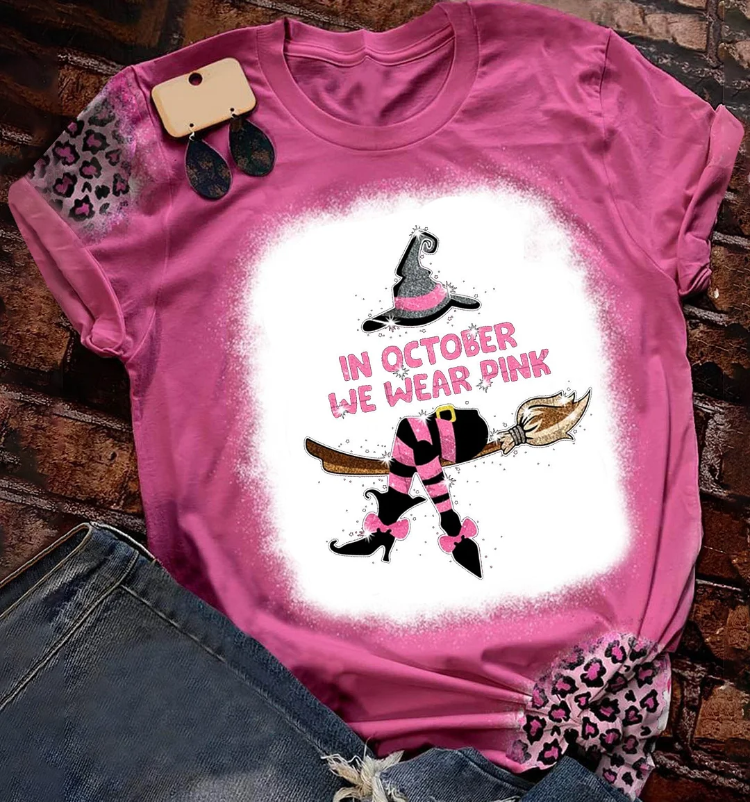 Print Knit T-Shirt Women's Top
