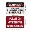 2PCS Warning - Metal Tin Signs(8*12Inch/12*16Inch)