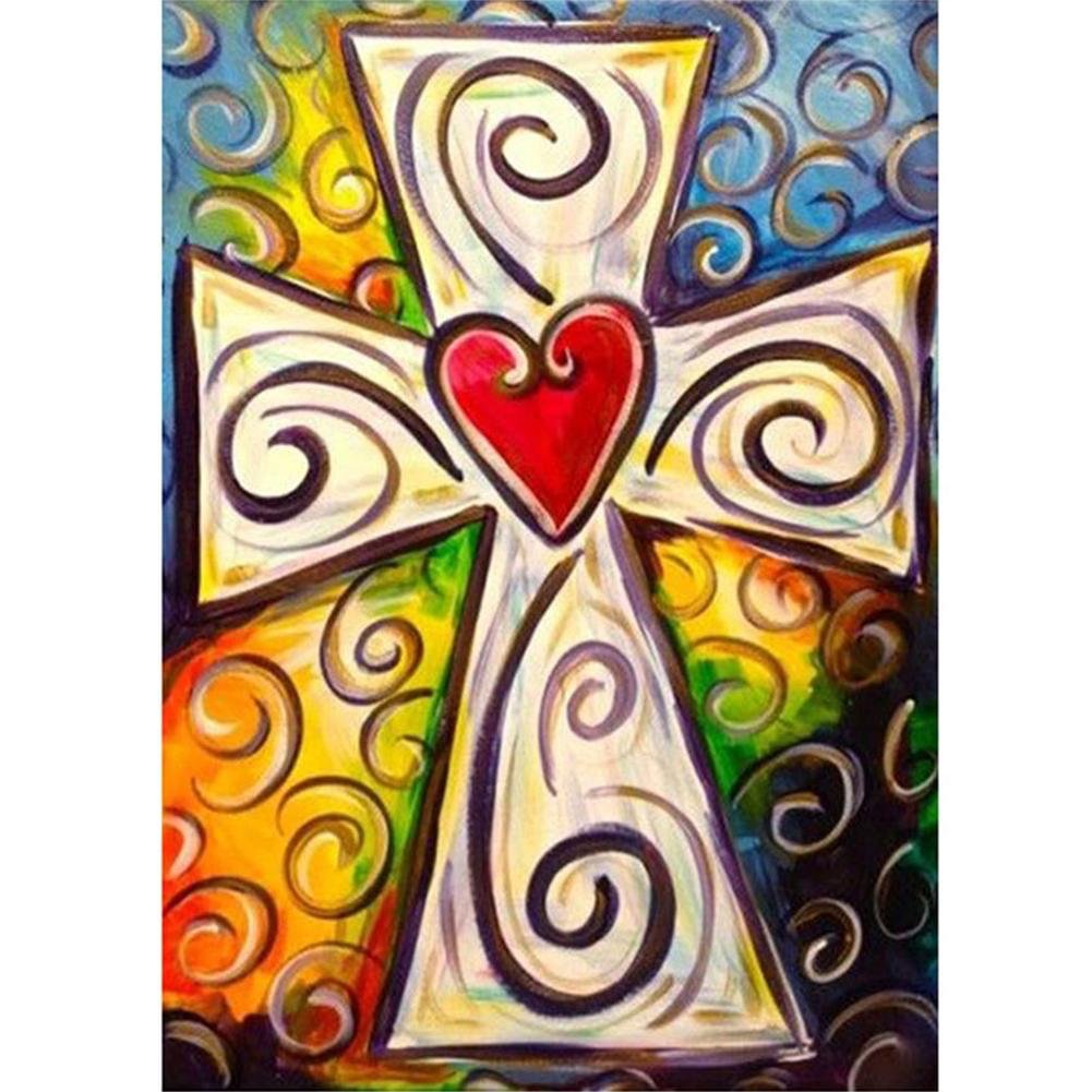 Full Round Diamond Painting LOVE Cross (40*30cm)