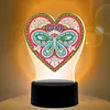 DIY Diamond Painting 7 Color Night Light Lamp Home Decoration Ornament Gift Kit(Heart)