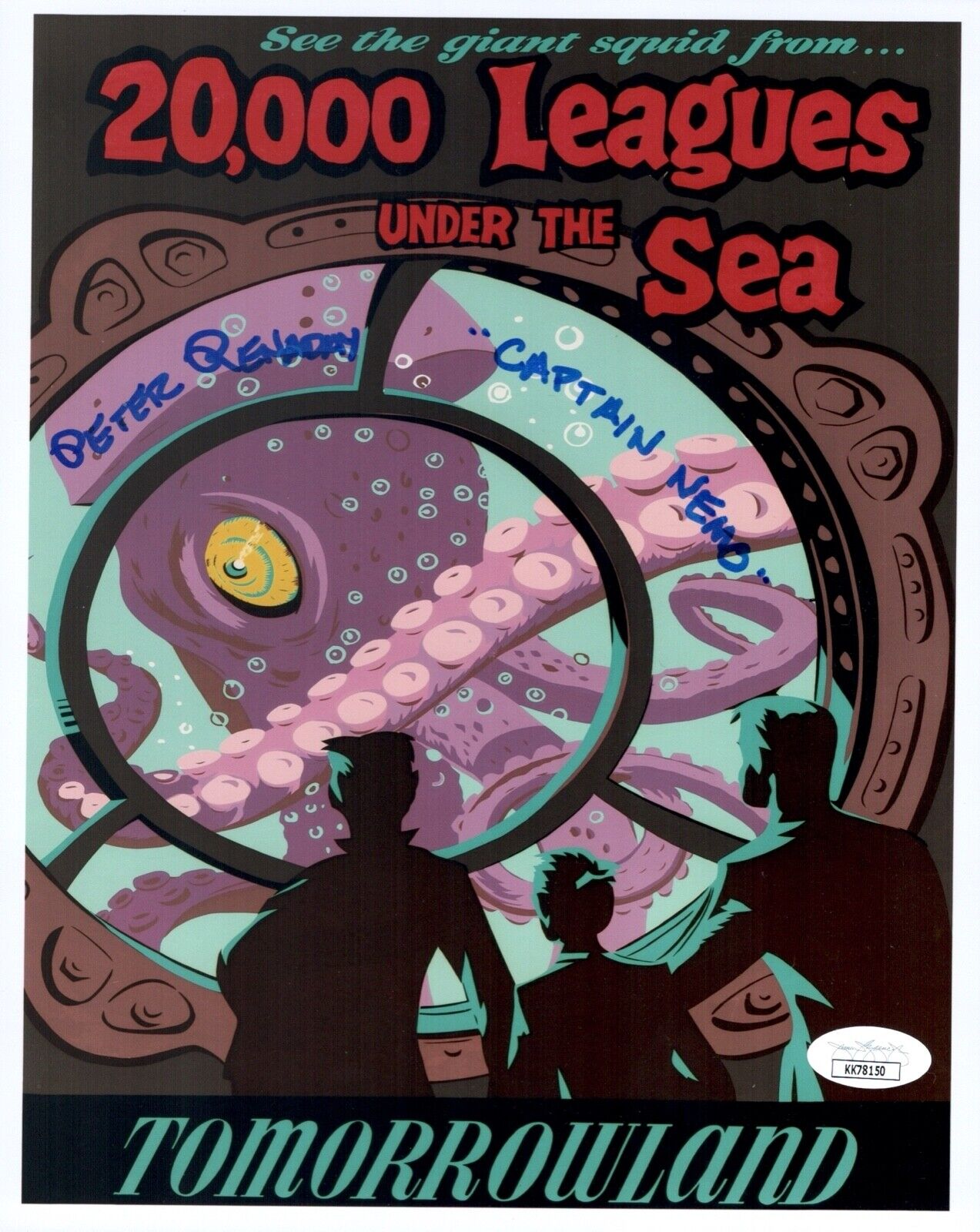 PETER RENADAY Signed 20,000 LEAGUES UNDER SEA Disney 8x10 Photo Poster painting Autograph JSA