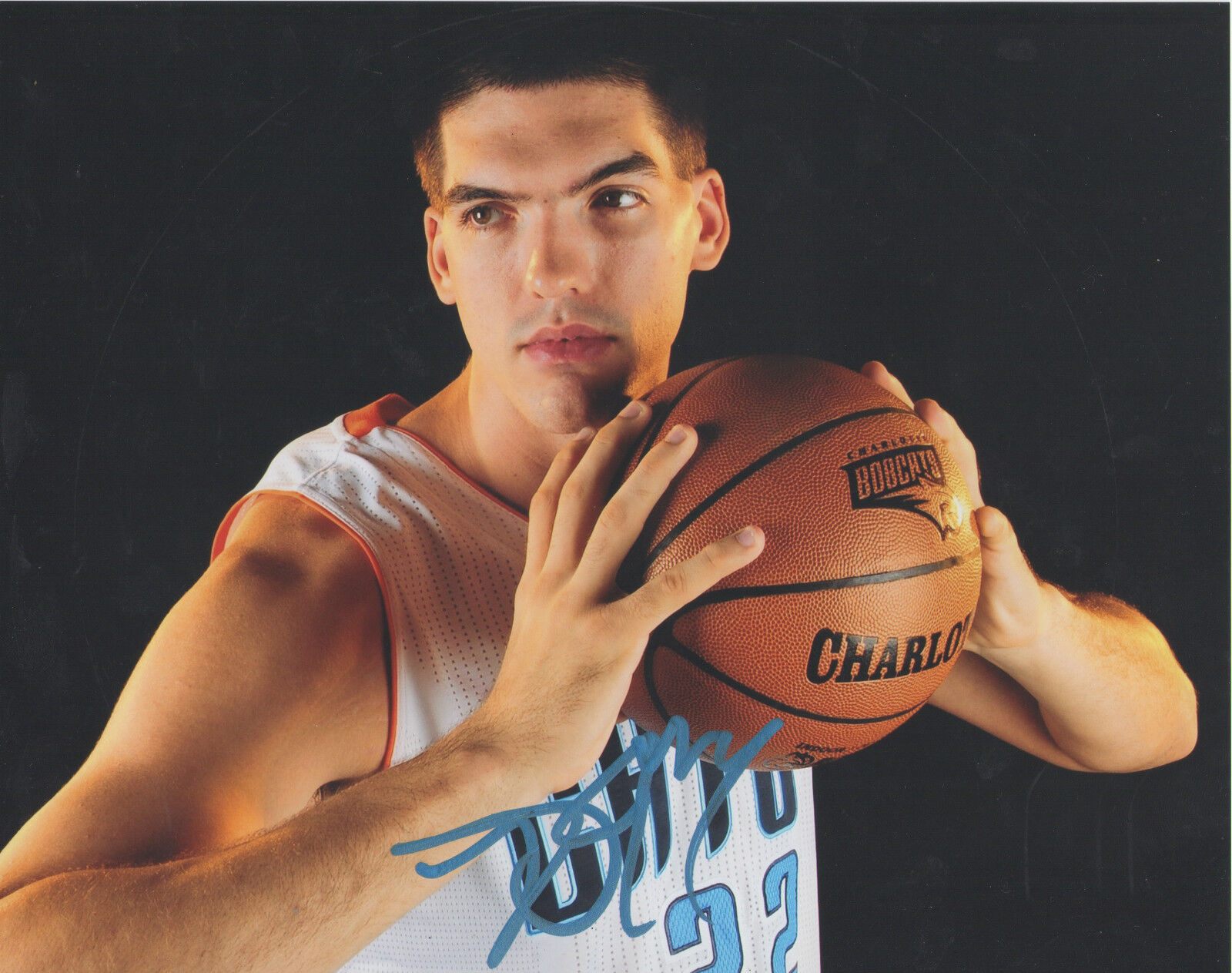 Byron Mullens *CHARLOTTE BOBCATS* Signed 8x10 Photo Poster painting B2 COA GFA