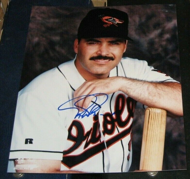 Rafael Palmeiro Baltimore Orioles SIGNED AUTOGRAPHED Photo Poster painting File 8x10 Baseball