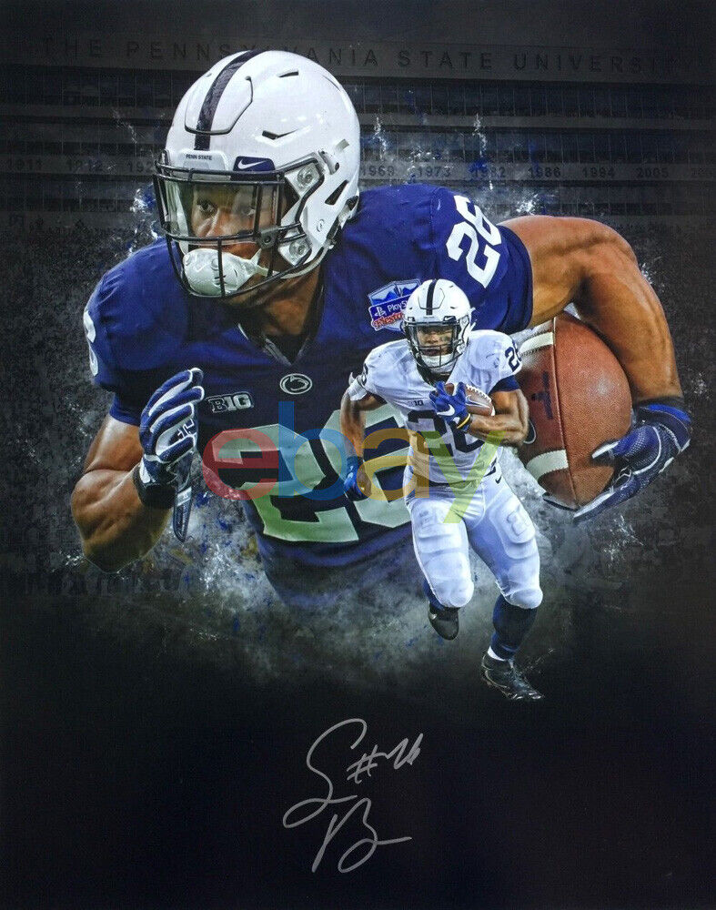 Saquon Barkley Penn State Signed 8x10 Photo Poster painting autographed reprint