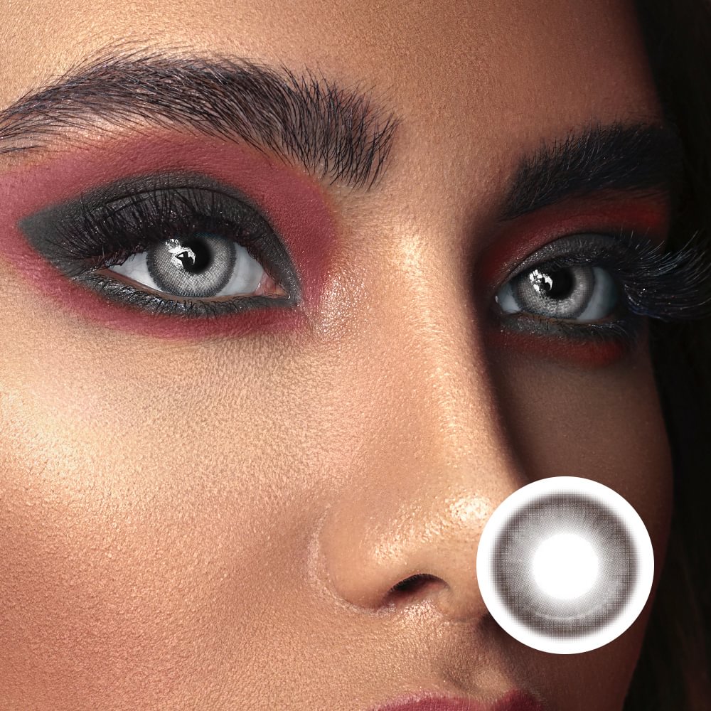 NEBULALENS Milk Flower-Brown Yearly Prescription Colored Contacts NEBULALENS