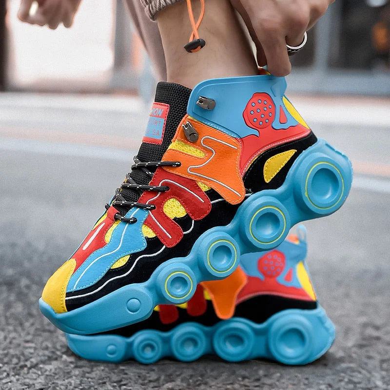 New Fashion Men Sports Running Shoes Basketball Shoes Casual Sneakers Breathable Comfortable Non-slip Shoes Kроксы Mужские