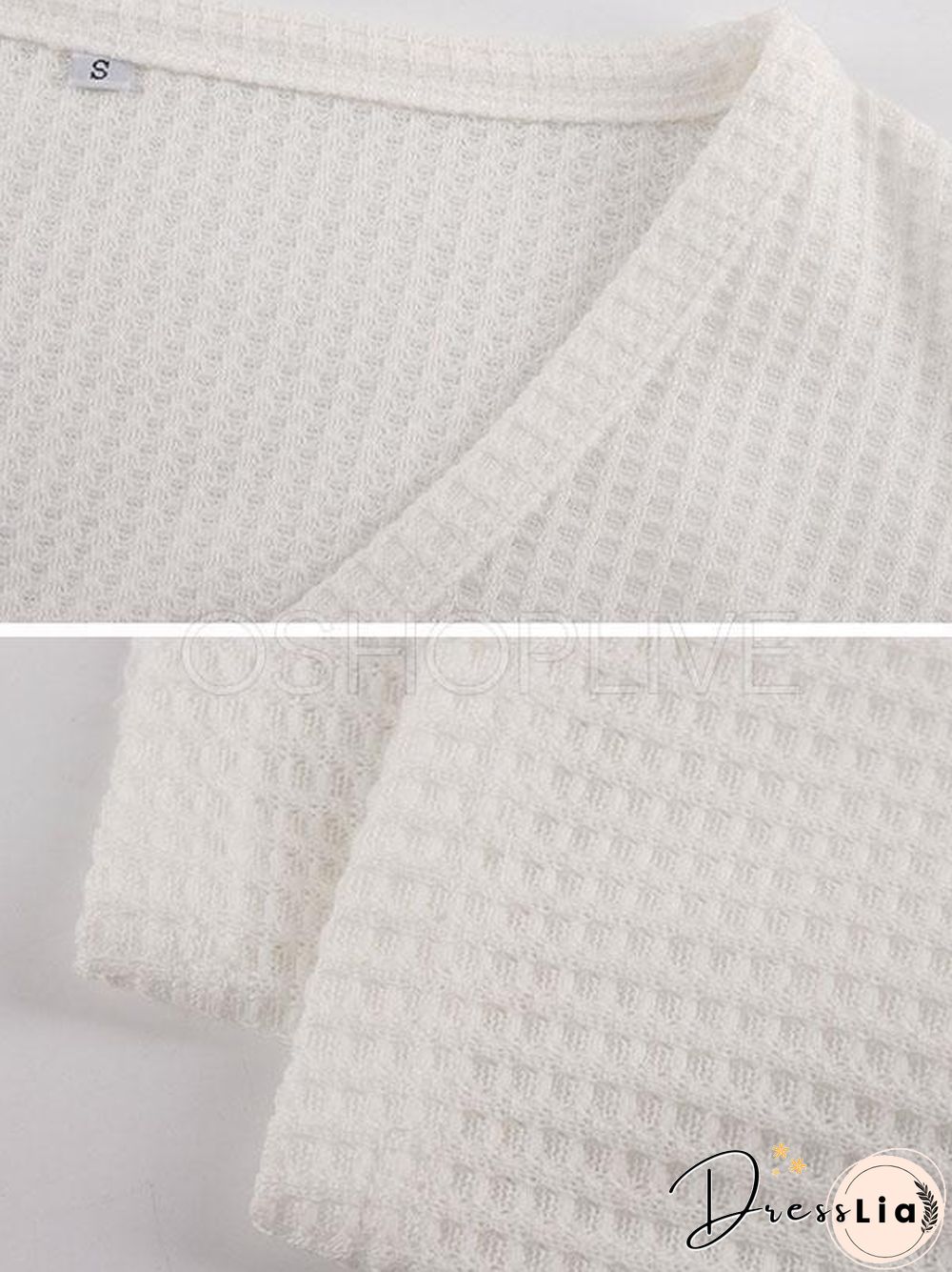 Camouflage Stitching V-neck Knit Sweater