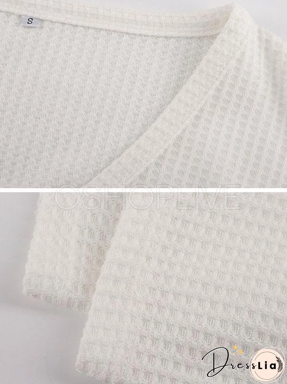 Camouflage Stitching V-neck Knit Sweater