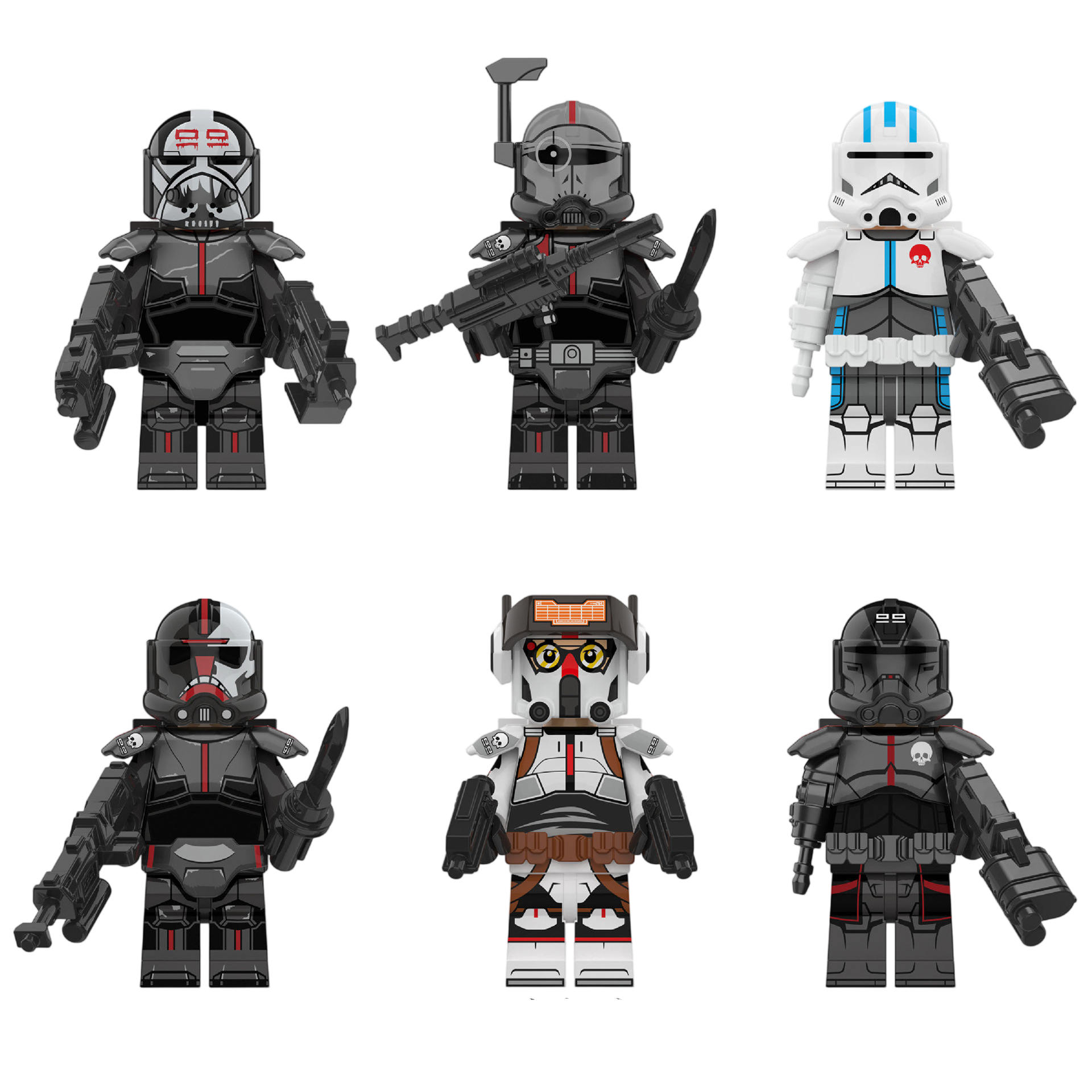 KT1047 KT1048 KT1049 Space Series Building Block Minifigures