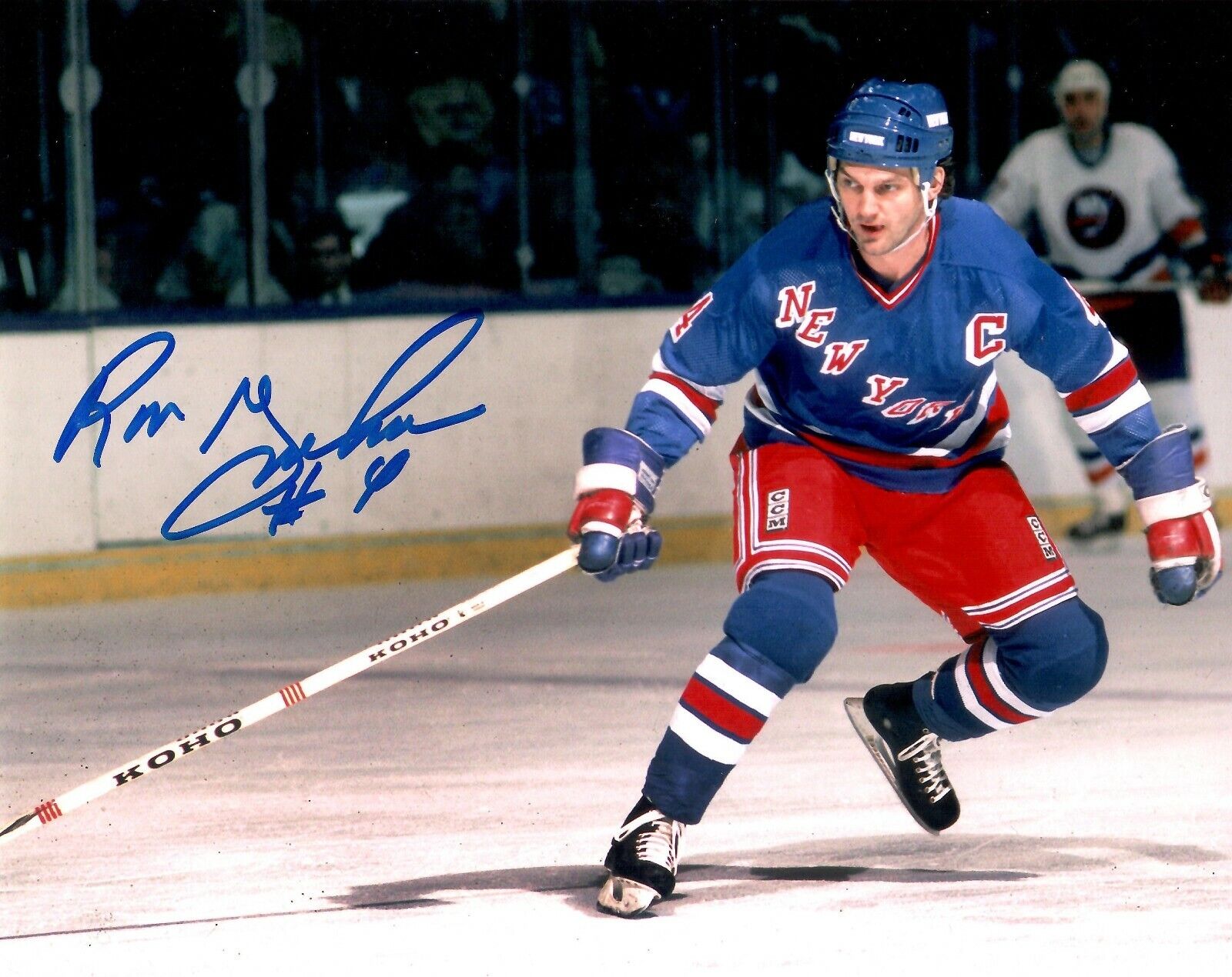 Ron Greschner autographed signed 8x10 Photo Poster painting NHL New York Rangers