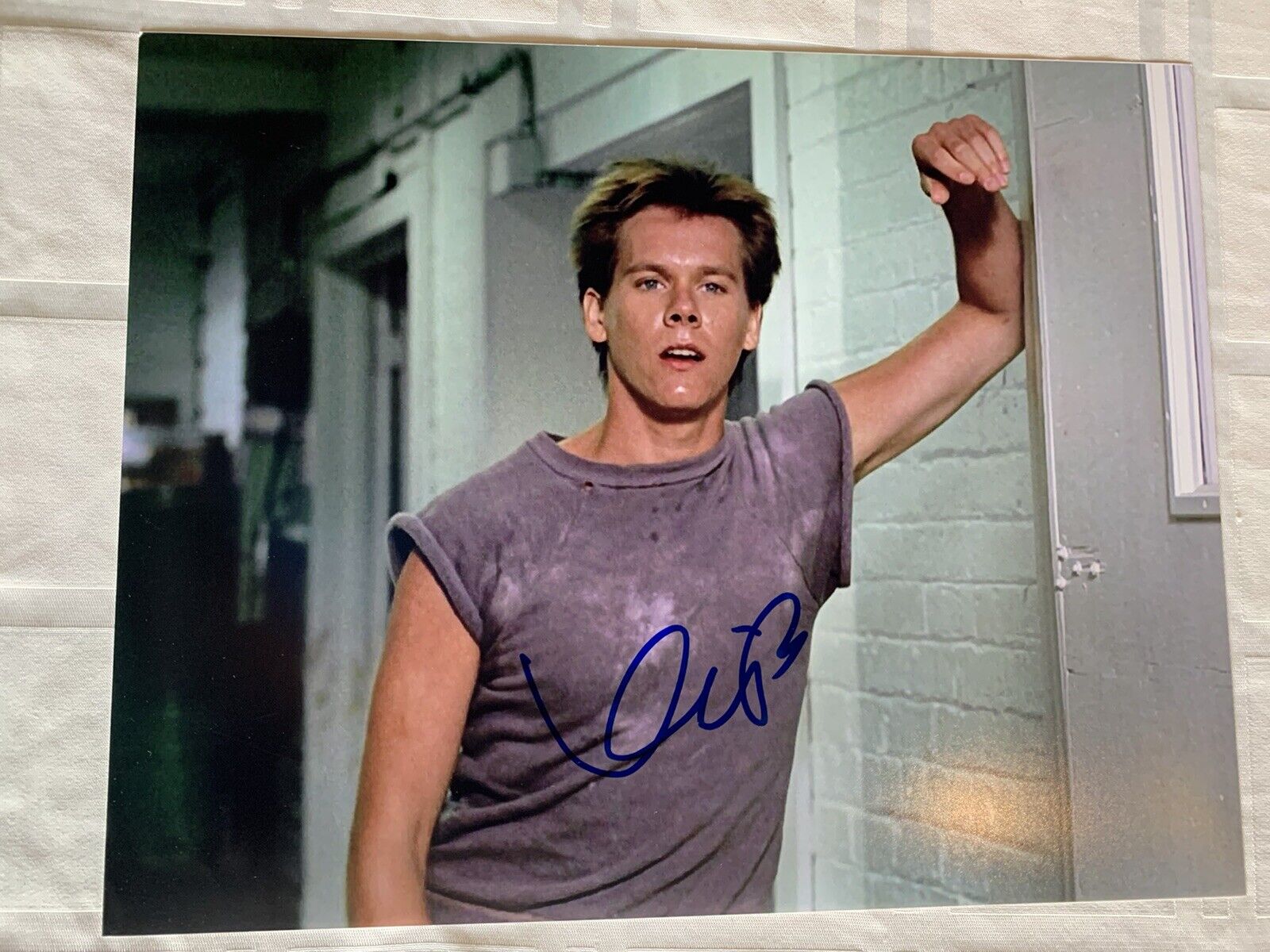 kevin bacon signed 11x14 Photo Poster painting Auto Footloose