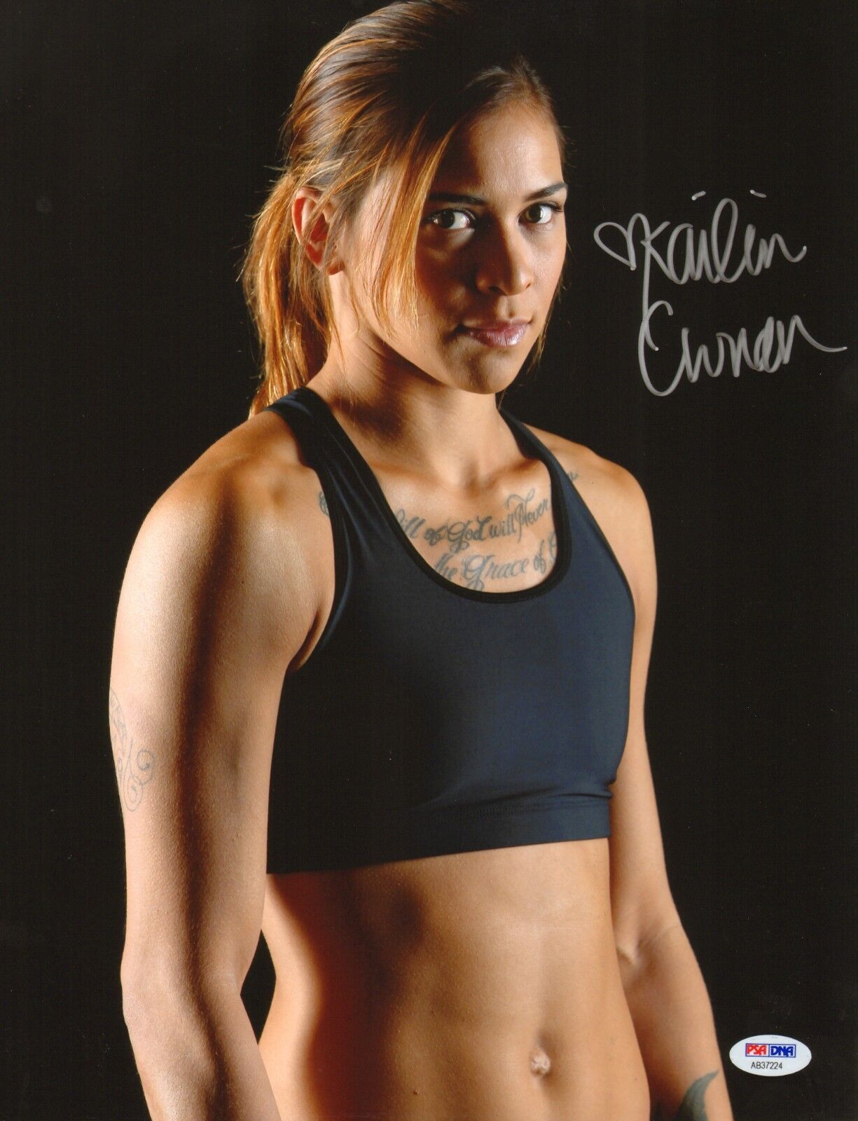 Kailin Curran Signed UFC 11x14 Photo Poster painting PSA/DNA Fight Night 57 65 80 Picture Auto 2