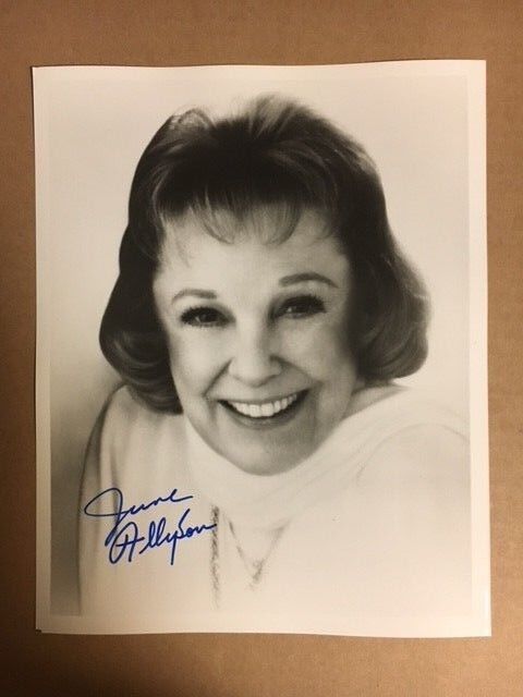 June Allyson Signed 8x10 Lovely Photo Poster painting Auction House COA