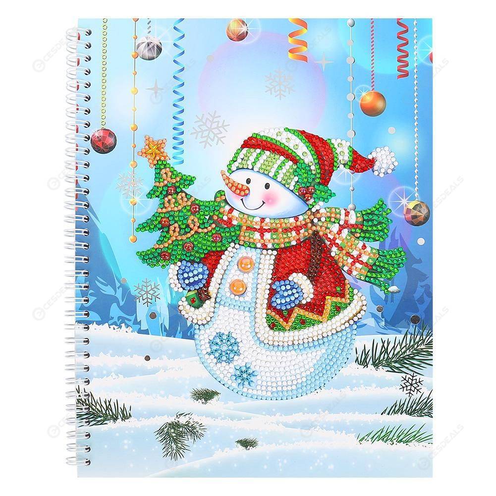 

Christmas Snowman-DIY Creative Diamond 50 Pages A4 Notebook, 501 Original