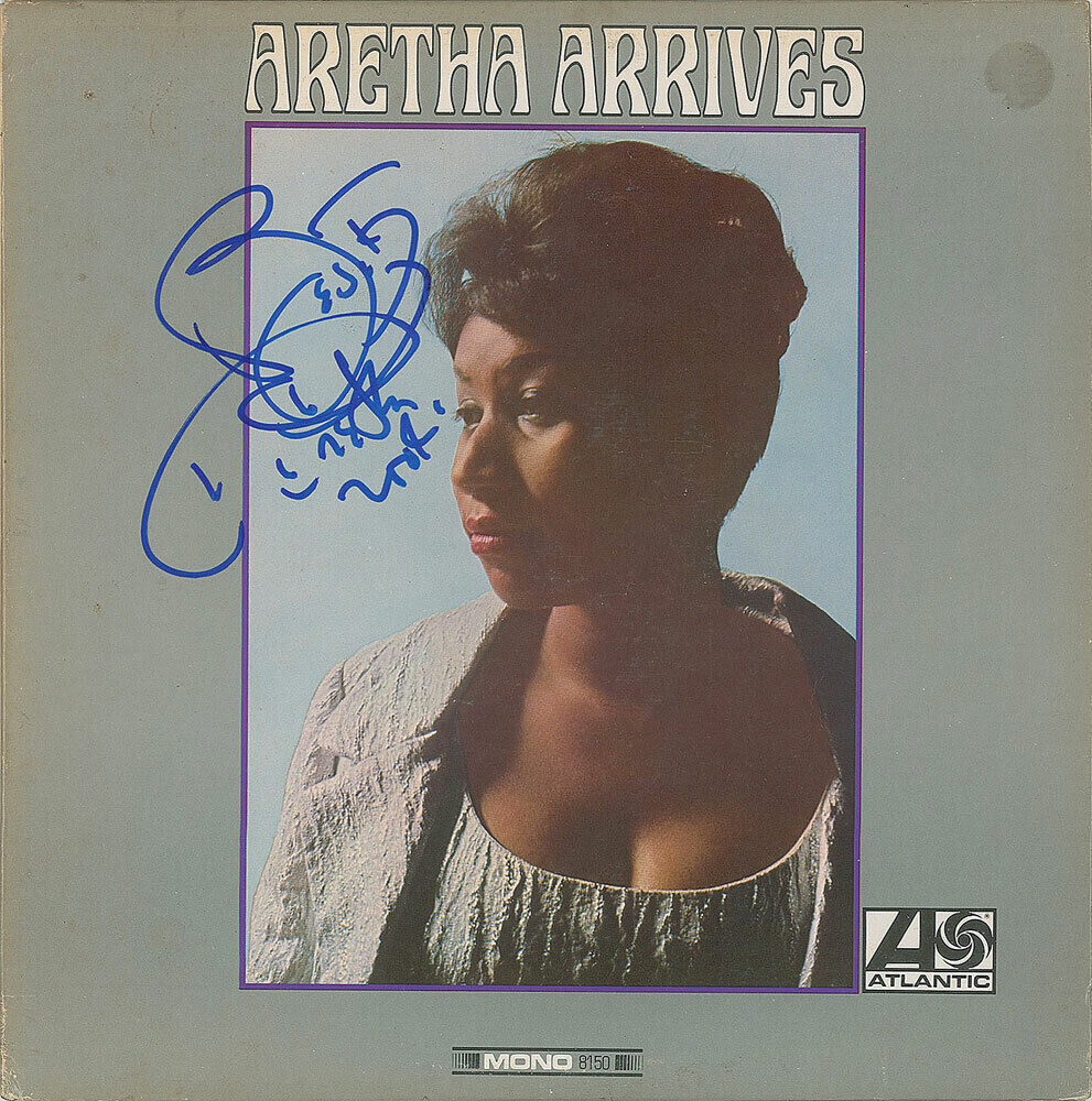 ARETHA FRANKLIN Signed 'Aretha Arrives' Photo Poster paintinggraph - Soul R&B Singer - preprint