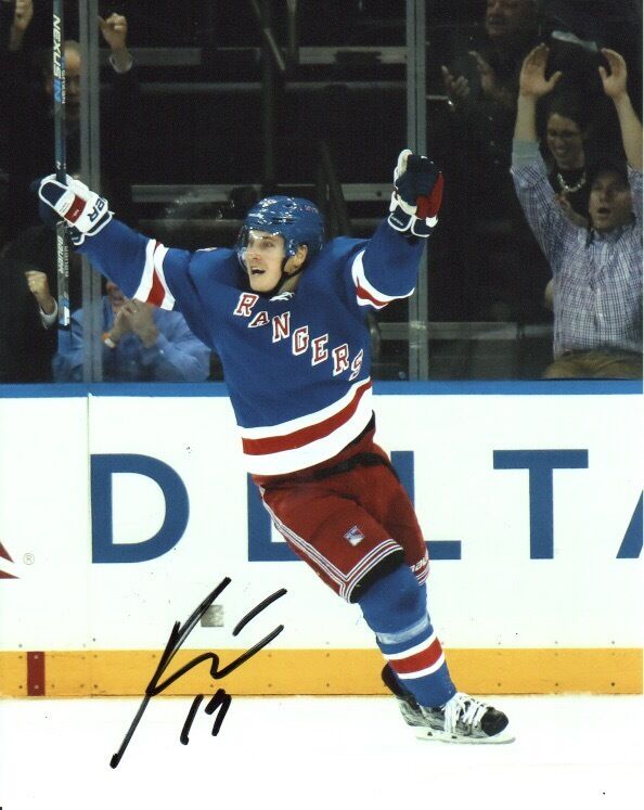 New York Rangers Jespar Fast Autographed Signed 8x10 Photo Poster painting COA A