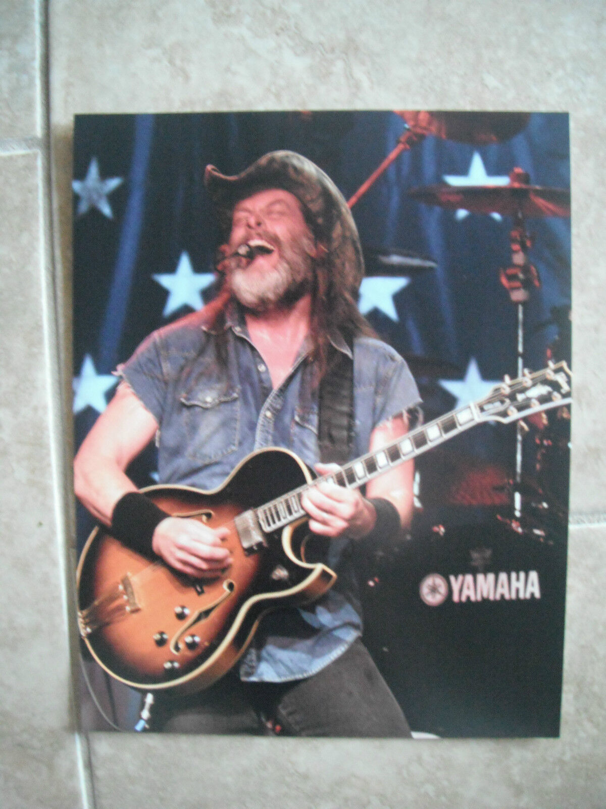 Ted Nugent Live Color 11x14 Promo Photo Poster painting