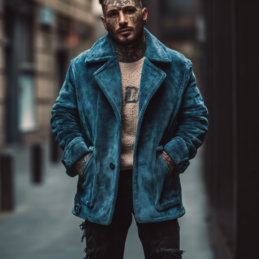 Street Fashion Casual Men's Jacket Jacket Polar Fleece Jacket Jacket-inspireuse