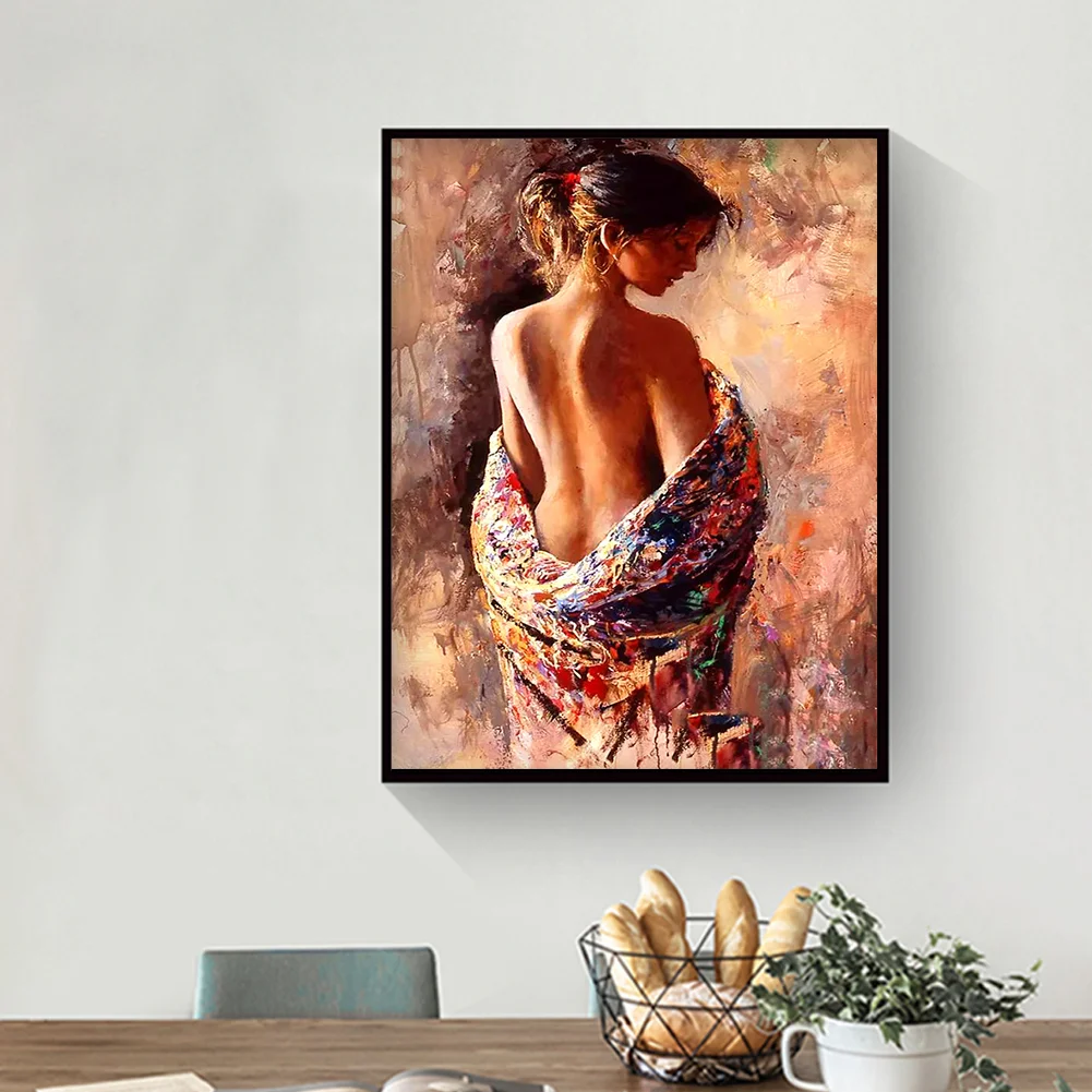 Diamond Painting - Full Round Drill - Charming Woman(30*40cm)