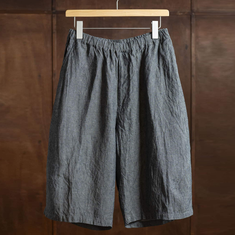 Men's Linen Denim Shorts