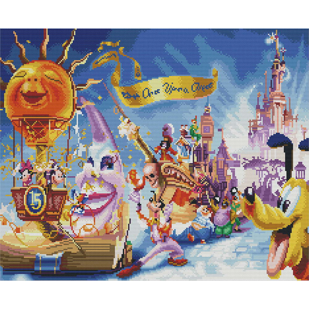 

Paradise - 11CT Stamped Cross Stitch - 50*60CM, 501 Original