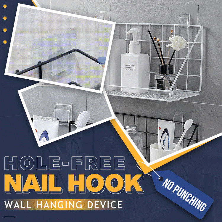 Hole-Free Nail Hook Wall Hanging Device