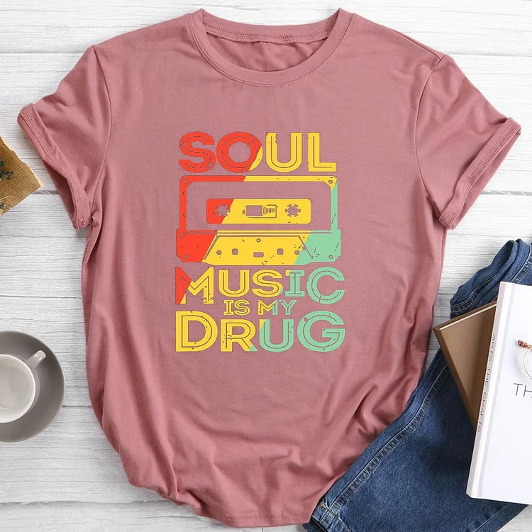 music Round Neck T-shirt