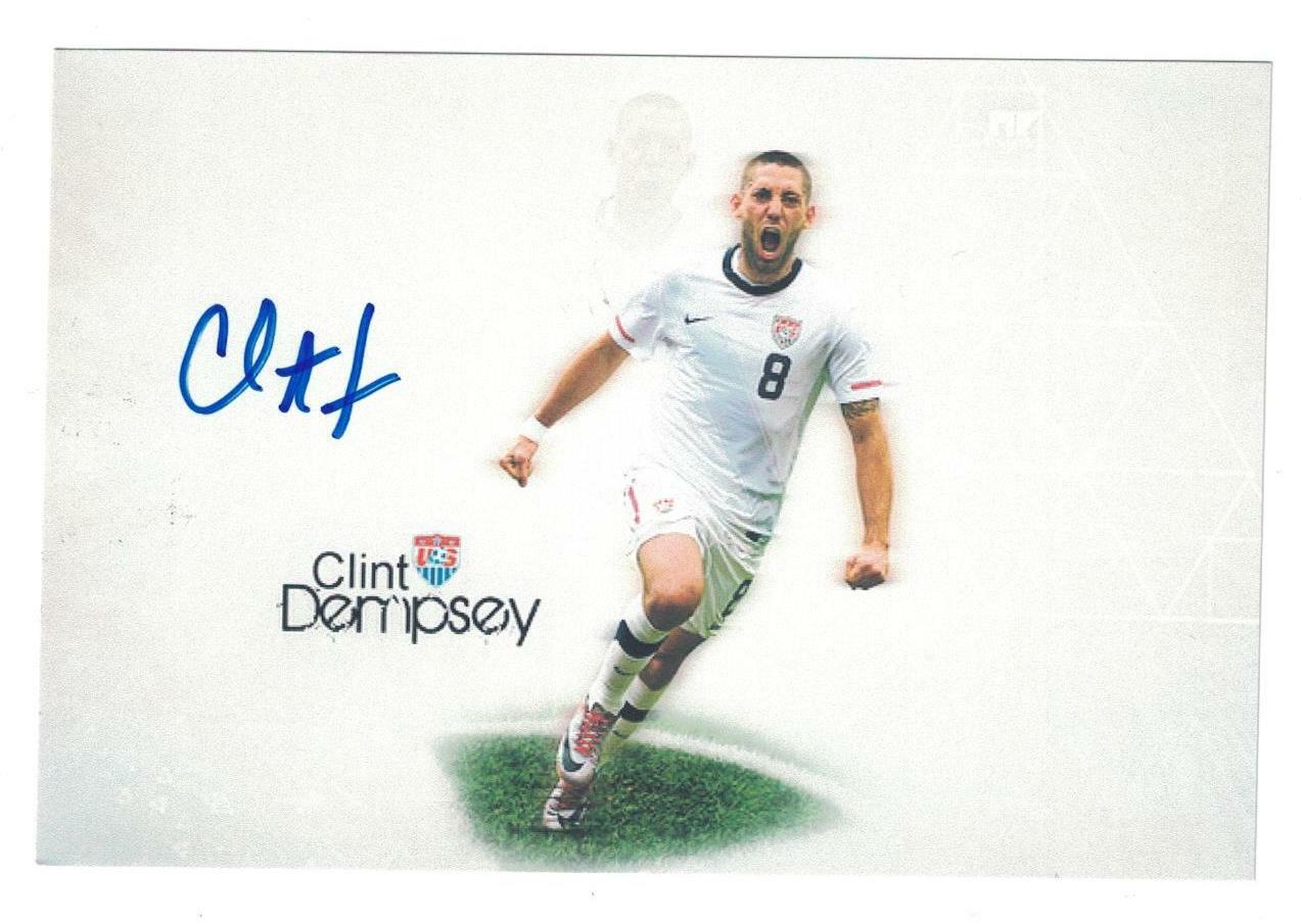 Clint Dempsey Signed Autographed 4 x 6 Photo Poster painting Soccer A