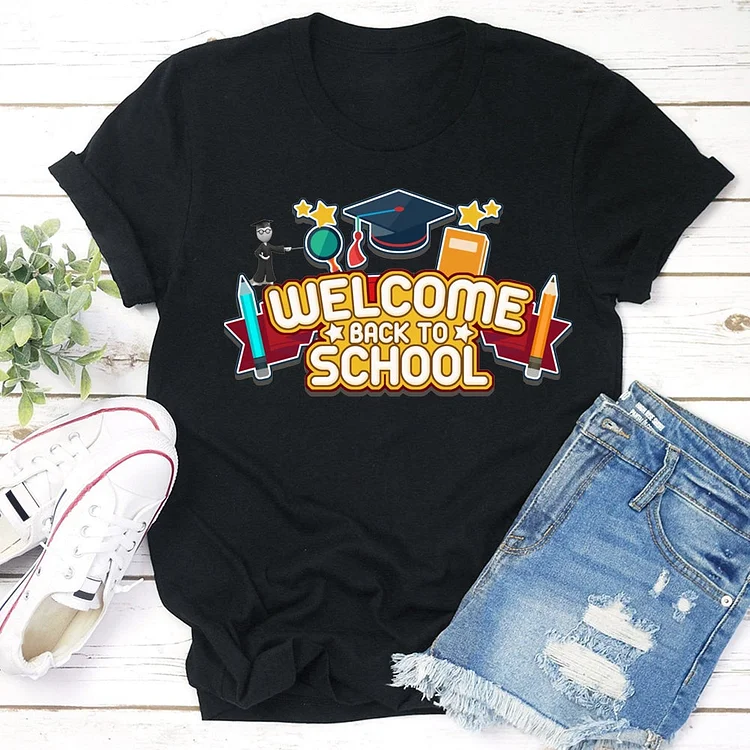 Welcome Back to school T-shirt Tee -05895