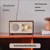 Retro walnut wood radio Bluetooth speaker