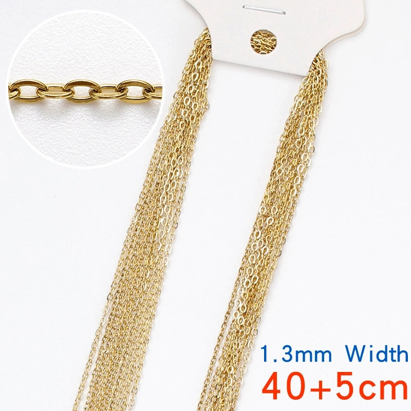 1 Piece Titanium Steel Solid Color Chain