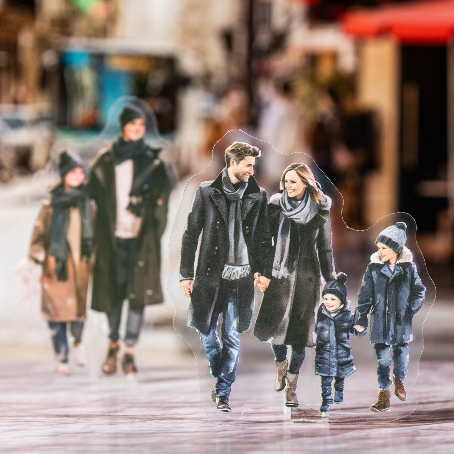 PET 스티커 - 시티워크 시리즈 빈티지 캐릭터 드레싱