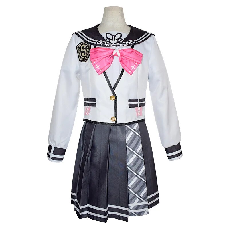 [Wetrose] In Stock Sukoya Kana Cosplay Costume JK School Uniform Seifuku Nijisanji Vtuber Tulip-gumi Full Set Halloween