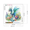 Diamond Painting-DIY Crystal Rhinestone Floral Dragon