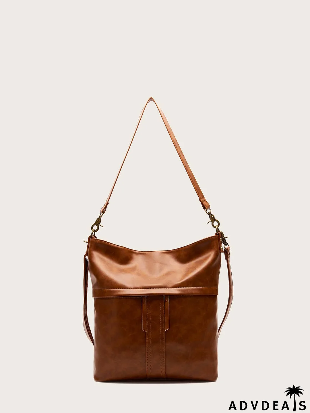 Double Zipper Large Capacity Bucket Bag