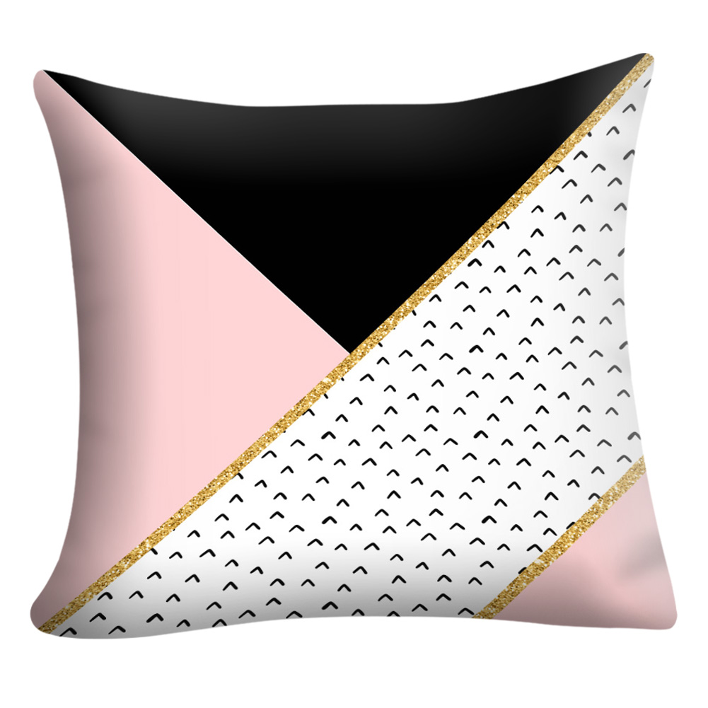 

Geometric Printed Pillowcase Home Car Decorative Sofa Cushion Cover (L, 501 Original