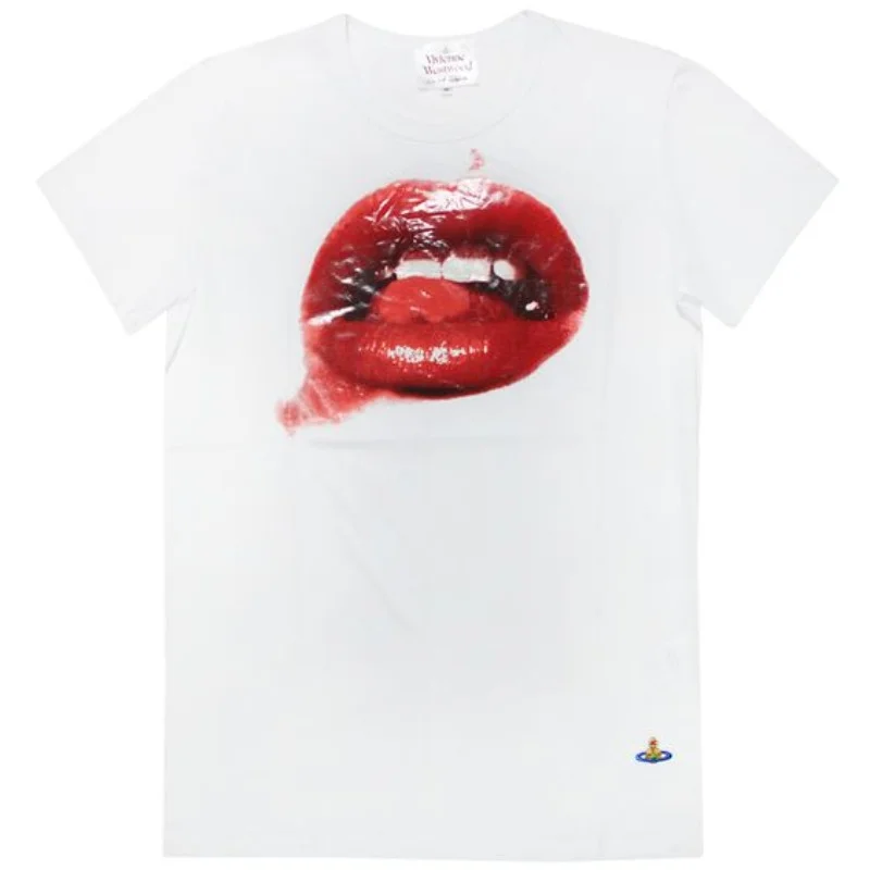 Aonga Y2K Harajuku New T-shirt Graphic Printing Oversized Cotton Top Men And Women Gothic Big Mouth Pattern Street Casual T-Shirt Tide aonga