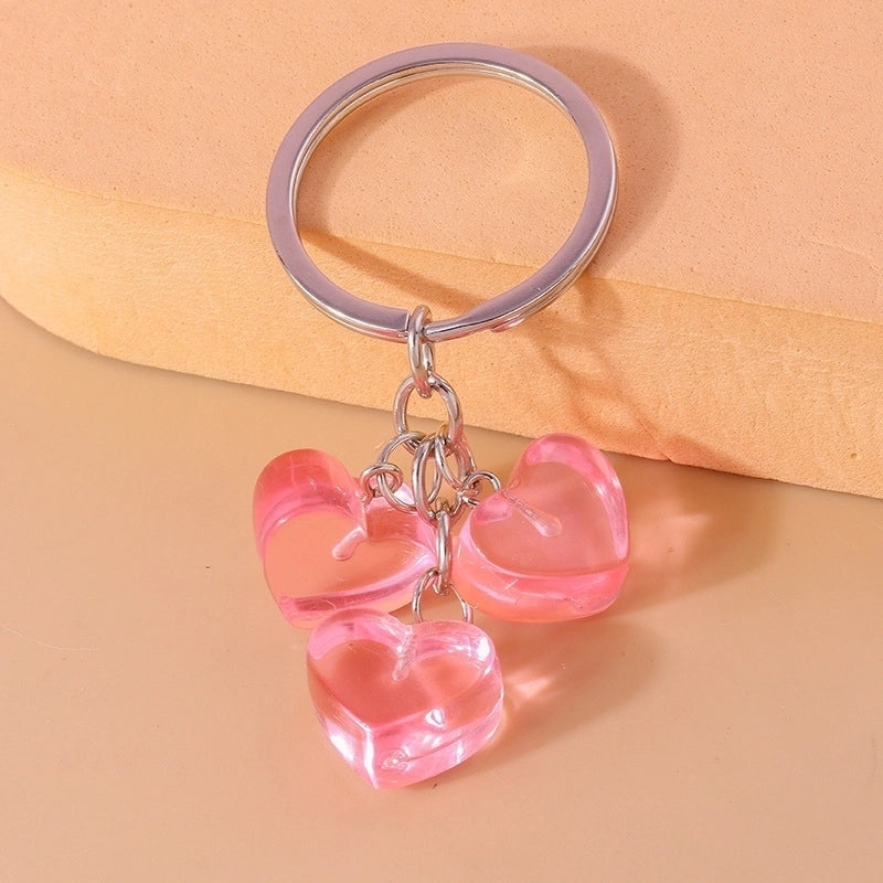 Minimalist Color Block Resin Women’s Keychain
