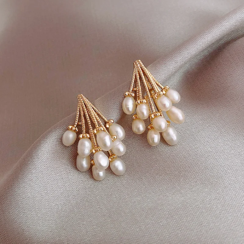 18K Gold Plated Freshwater Pearl Earrings
