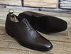 New Handmade Men's Brown Crocodile Textured Leather Lace Up Stylish Dress & Formal Wear Shoes